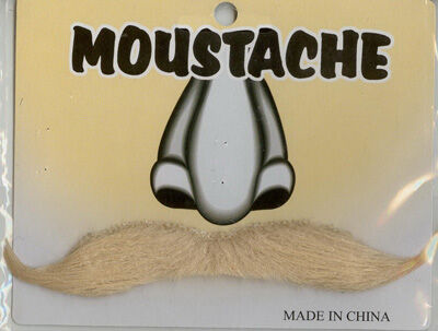 Blonde Moustache Curled