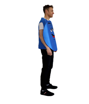 Blue Adult Chocolate Coloured Costume - One Size