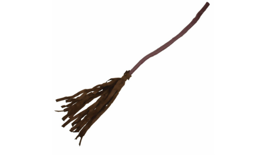 Witches Brown Wood Look Broom 88cm