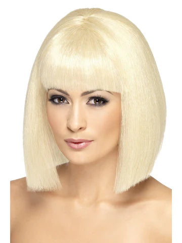 Coquette Wig, Blonde, Short with Fringe