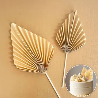 Cream Deco Fan Topper 2 Piece Set