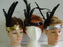 Sequin Headband with Feather- Black