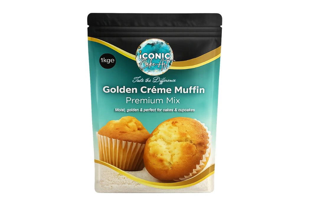 1kg Golden Creme Cake Muffin Premium Mix Iconic Cake Art