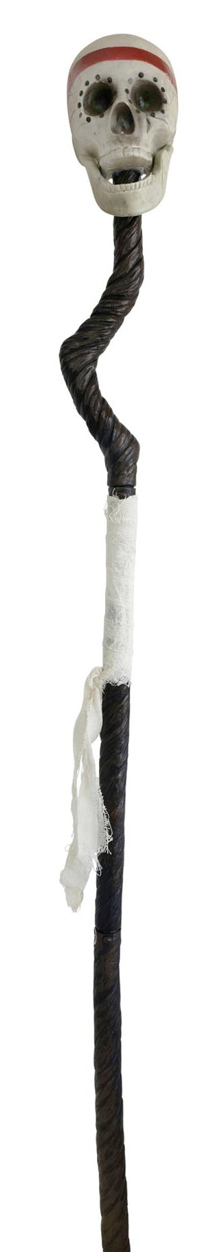 Voodoo Skull Staff 150cm (3pc assembly)