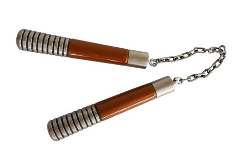 Nunchucks Brown/Silver 65cm