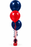 Melbourne Demons 3 Balloon Tablecentre