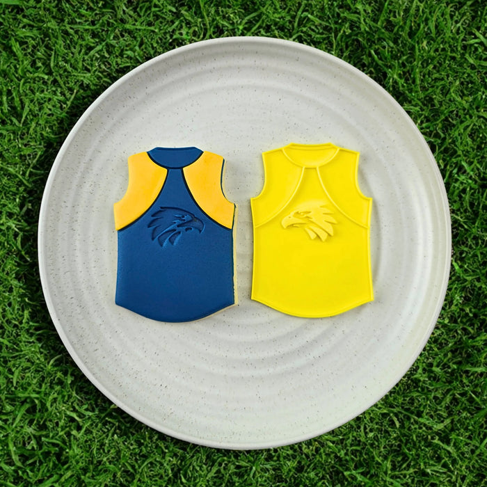 AFL West Coast Eagles Football Team Guernsey Cutter & Embosser Set