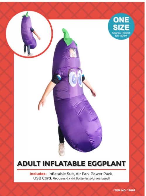 Adult Inflatable Eggplant Costume