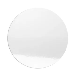 Cake Board White Shiny  10 Inch Round Masonite 6mm Thick