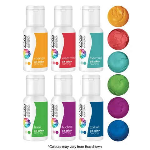 Vivid Tropical Pack Oil Colour 6 Pack 21 Gram