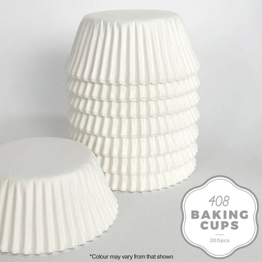 Cake Craft 408 Baking Cup White 200 Pack