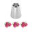 Cake Craft Spring Tulip Russian piping tip with examples of pink piped flowers