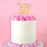 Happy 50th Metal Cake Topper – Gold