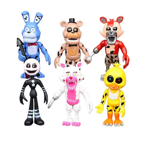 Five Nights At Freddy's Figurine Toppers 6 Piece Set