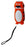 Orange and black tiger gyro torch with white belly, light on top and black wrist strap⠋