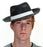 Black Fedora Hat With White Band