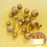 Gold Glitter Ball Toppers 20Pcs