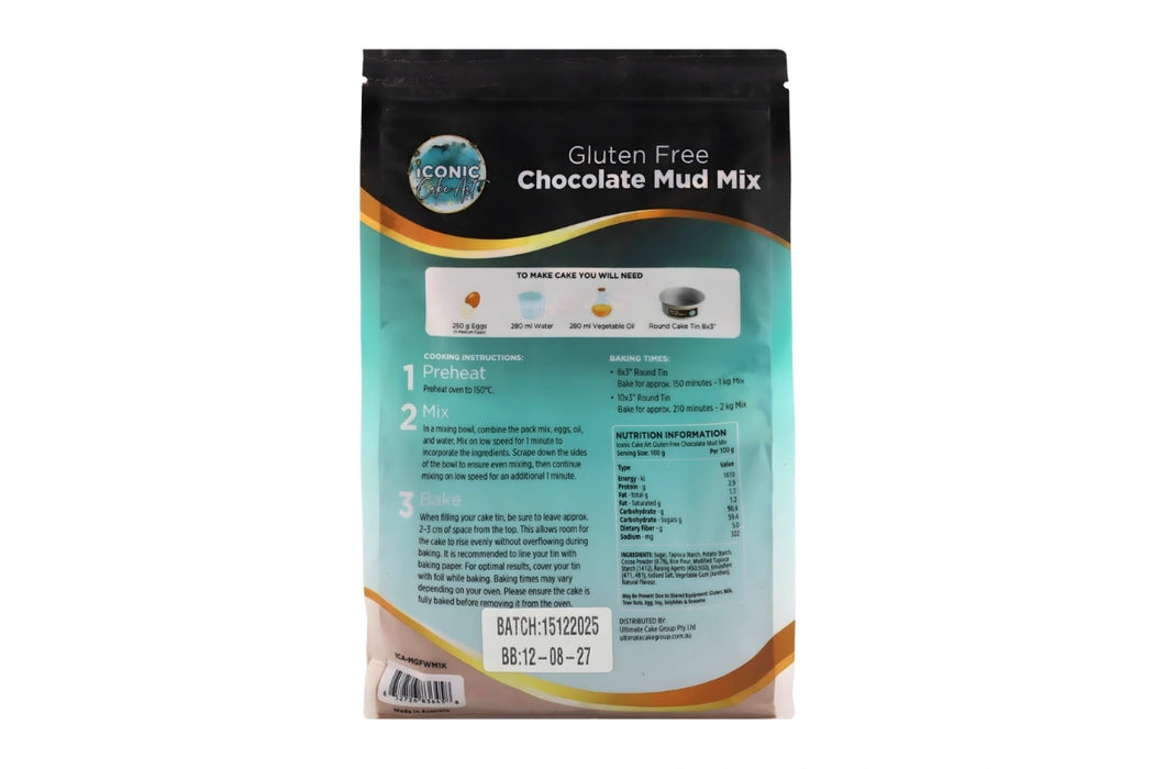 Gluten Free Chocolate Mud Mix Iconic Cake Art 1kg