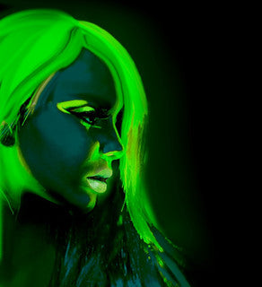 Neon Green Aqua Makeup Tube - 30ml