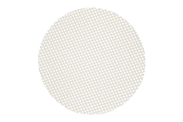 White Circle Non-Slip Grip Mat 2 Pcs/30cm