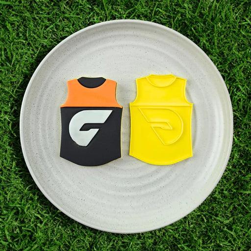 AFL GWS Giants Football Team Guernsey Cutter & Embosser Set