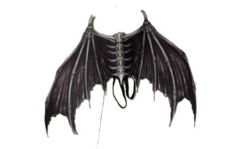 Black Skeleton Bat Wings