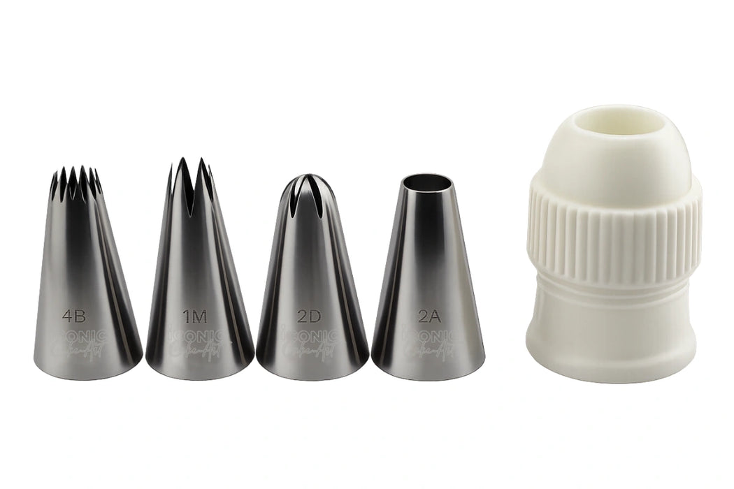 Cupcake Piping Set Iconic Cake Art - 6 Piece Set
