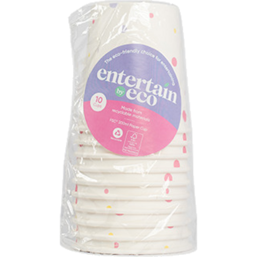 Confetti Paper Cups 180ml /Pk 10