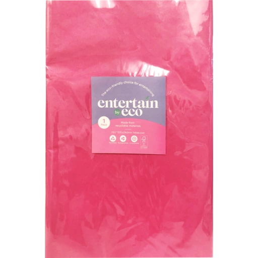 Eco Tablecover Pink Paper Rectangle 137cmx274cm