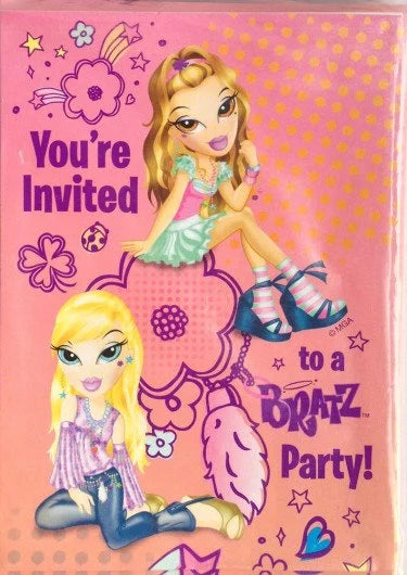 Bratz Invitations 8 pack