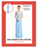 Adult light blue Regency lady costume dress with short sleeves and a long skirt, shown on XS/Small packaging with front and back views.