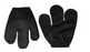 Cartoon Three Finger Gloves Black - JD Party item 17478