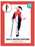 Adult Jester Costume - black white and red jumpsuit with collar, hat, cane and belt