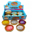 Sparkling steamed bun squishy toys in bamboo steamer trays, Sugar Edition mystery colours including yellow, silver and pink