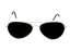 Party Glasses Aviator Silver