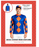 Adult jockey costume with blue and orange top and matching hat, packaging marked Small/Medium, height 165–175 cm