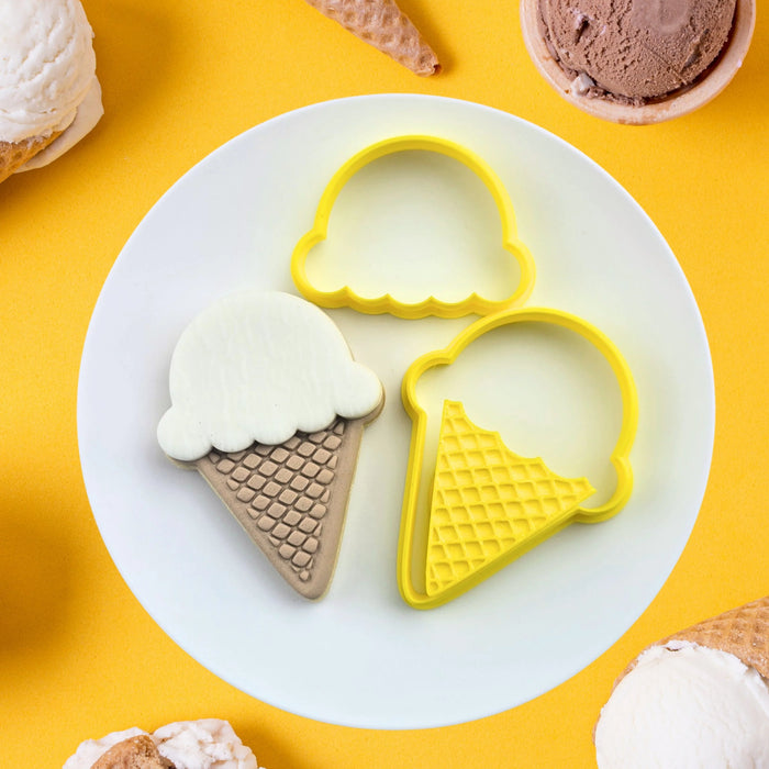 Cutter & 3D Embosser Set - Ice Cream