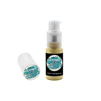 Iconic Light Gold Sparkle Puff Glitter Dust Pump 10G