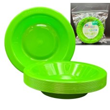 Plastic Bowl 20 Pack - Lime Green