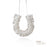 Satin Horseshoe Pearl With Ivory Trim