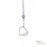 Floating Silver Hearts Charm