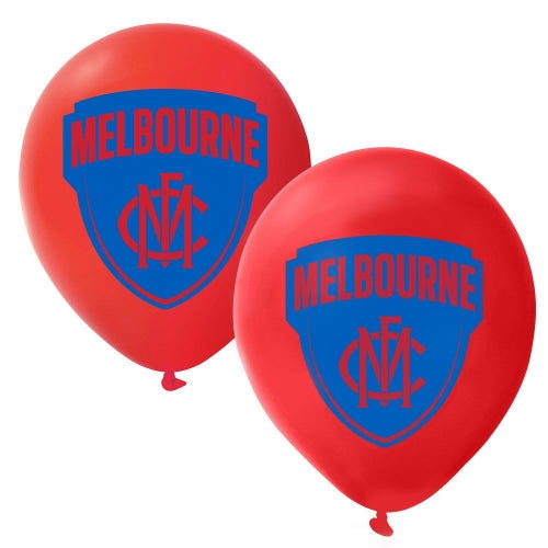 Melbourne Demons 30cm Latex Balloon Uninflated Each