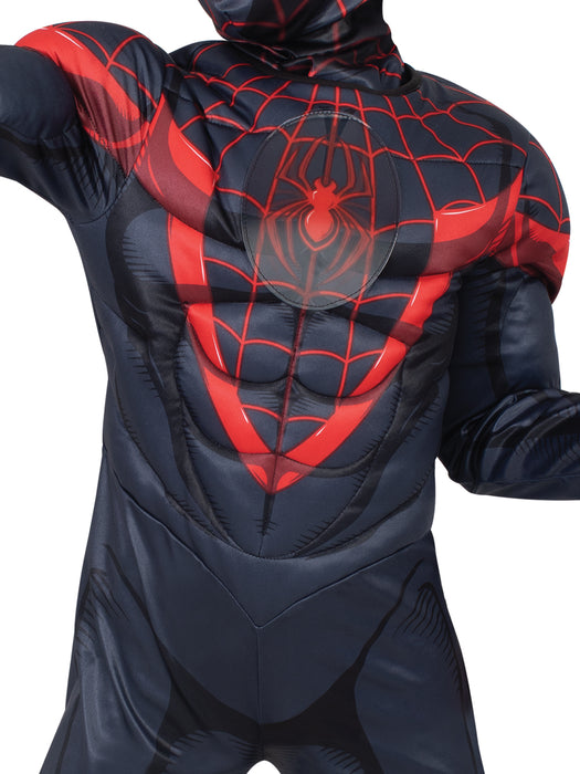 Miles Morales Deluxe Lenticular Childrens Costume 6-8 Years