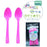 Plastic Spoon 20 Pack - Magenta