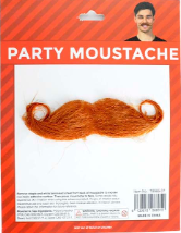 Deluxe Brown Curly Moustache