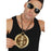 Dollar Sign Medallion 12cm on Chain Gold