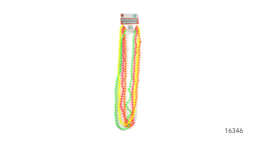 80s Neon Necklaces 4pcs Mixed