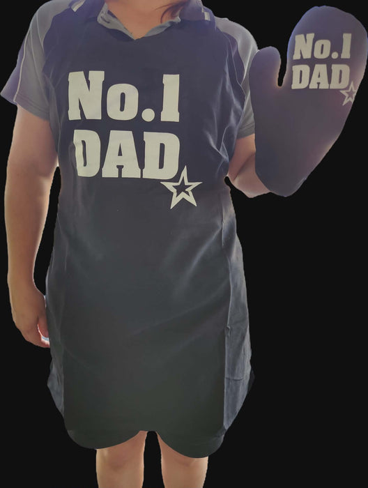 The Stubby King Apron Set No, 1 Dad