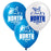 North Melbourne Kangaroos 30cm latex balloon in blue and white team colours, uninflated