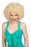 Disco Blonde Afro Curls Wig